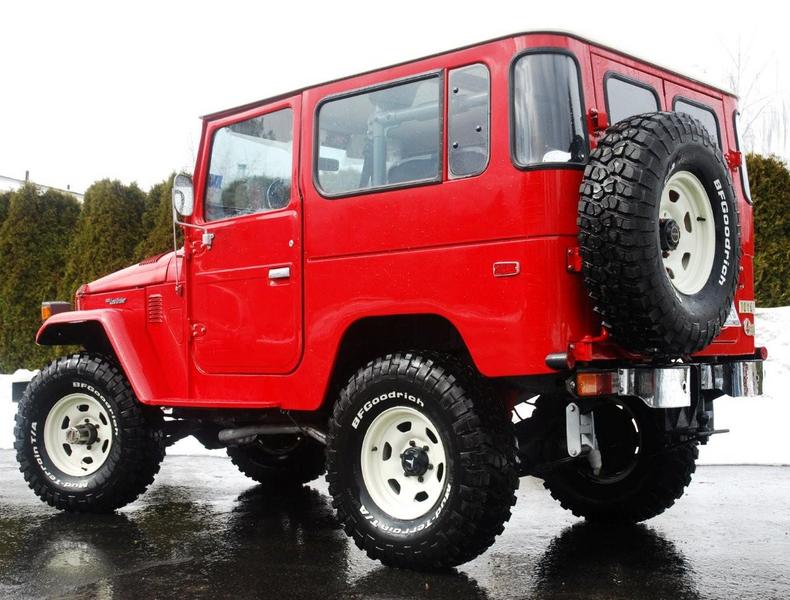 1979 FJ40 AC PS Freeborn Red : Iconic Toyotas FJ40 & 60 Series  : Peter Gabbarino Photographs 