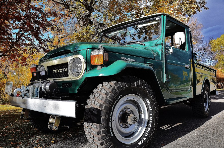 1978 FJ45 stock factory AC PS and the best goodies, ie: Warn Winch, HFS, BDS, BFG Mud : Iconic Toyotas FJ40 & 60 Series  : Peter Gabbarino Photographs 