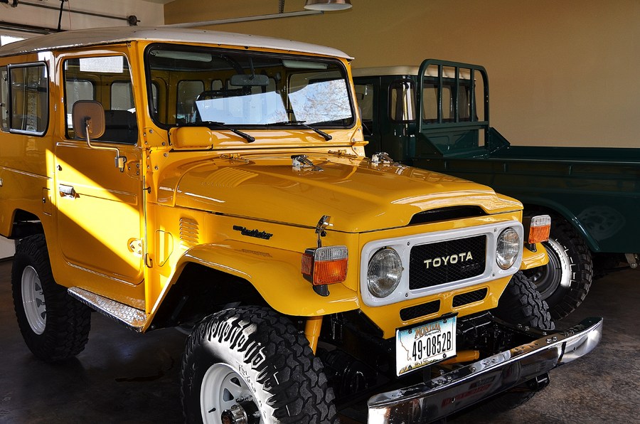 "A Pair of Icons in the corral" : Iconic Toyotas FJ40 & 60 Series  : Peter Gabbarino Photographs 