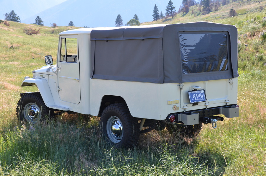 Stock Lily White, Stock Pewter Wheels, with BFG MUD TA Tires : Iconic Toyotas FJ40 & 60 Series  : Peter Gabbarino Photographs 