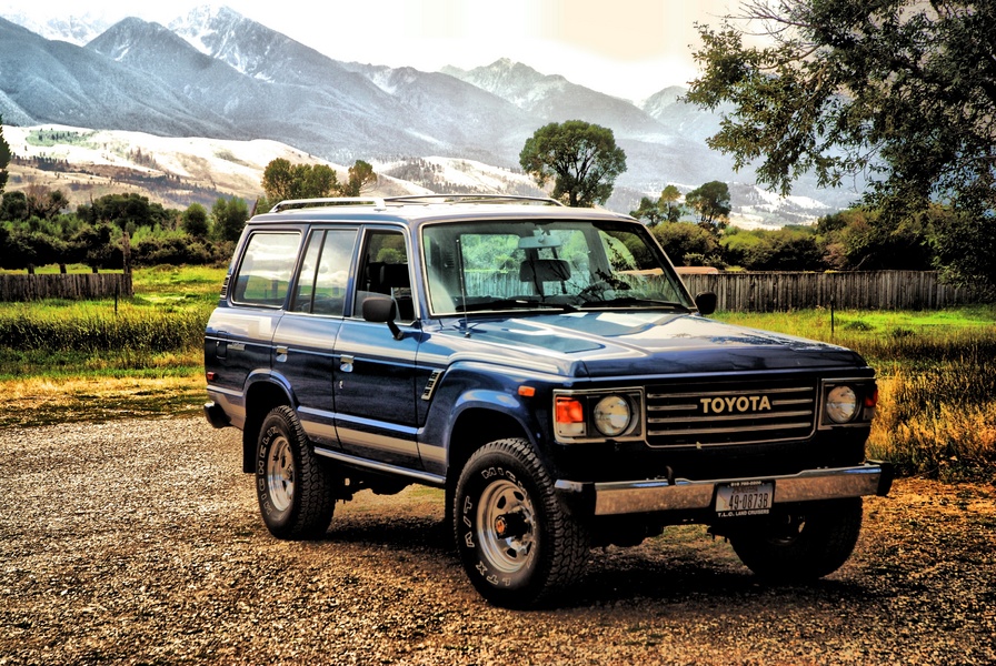 1986 FJ60 Factory AC, PS, Original Paint and Body Decal. 72,500 OM.  : Iconic Toyotas FJ40 & 60 Series  : Peter Gabbarino Photographs 